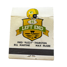 VTG Green Bay Packers Left Guard Matchbook Unstruck Fuzzy Thurston Max McGee WI