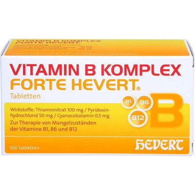 Vitamin b Komplex Forte Hevert Tabletten 100St - PZN 5003931