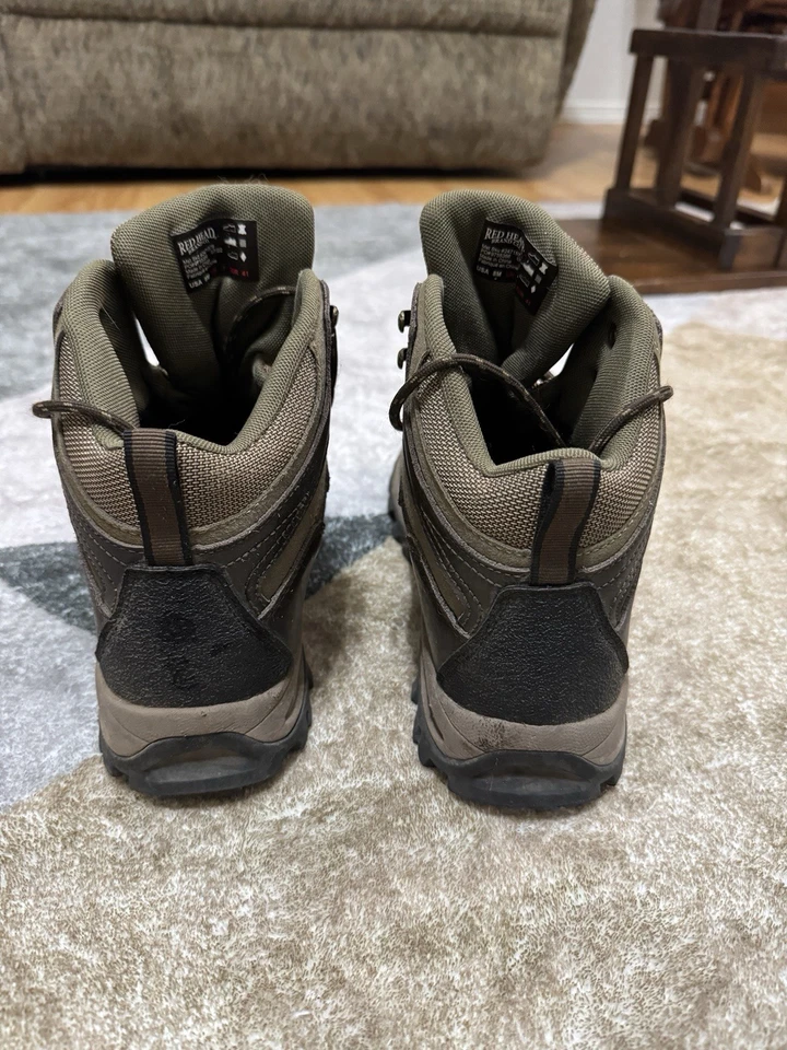 RedHead Waterproof Hiking Boots Mens 8M Brown Leather Outdoor Trail Shoes - Image 3 of 4