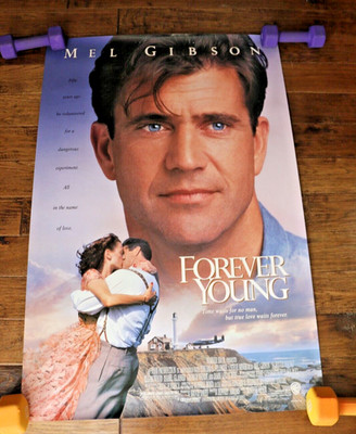 Forever Young 1992 Original Movie Poster 27x40 Double Sided Mel Gibson Jamie Lee