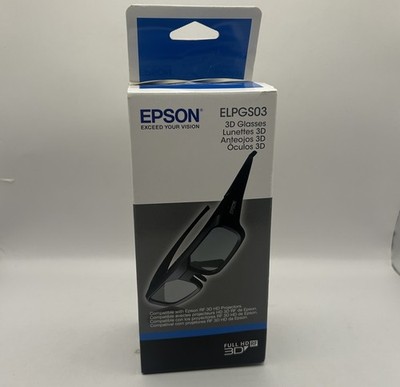 Epson Active 3D Glasses ELPGS03 for Epson RF 3D HD Projectors Brand New In Box