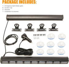 [Upgraded] Switchable 4 Colors Emergency Strobe Traffic Advisor Light Bar 162...