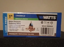 WATTS 1" WATER PRESSURE REDUCING VALVE LFN45BM1-U