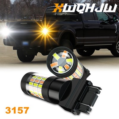 Super Bright White Amber Dual Color Switchback 3157 3155 3057 3457 4157 LED