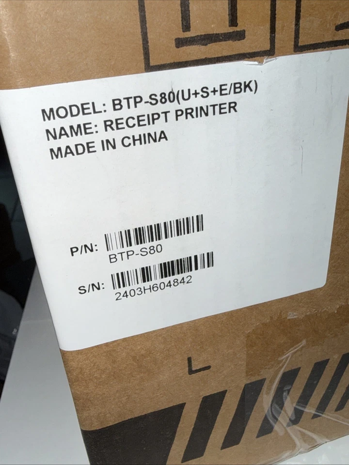 New Sealed Box SNBC BTP-S80 Black USB-Serial Thermal Receipt Printer for Shift 4 - Image 4 of 4