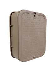 NDS 14"x19"x6" Standard Tapered Valve Box and Cover in Sand