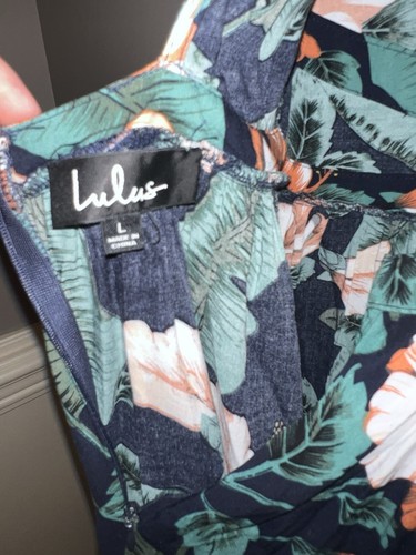 Maxi Vestido Floral Lulus Temptation Island Talla Grande Boda Verano Tentación - Imagen 7 de 7