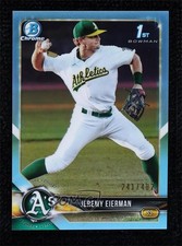 2018 Bowman Draft Chrome Sky Blue Refractor 241/402 Jeremy Eierman #BDC-179 jw9
