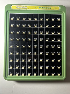 1981 Galoob Touch n Tell Me Multiplication Push Button Calculator Works