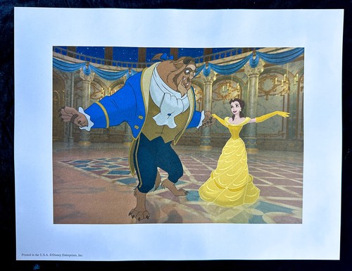 MINT 2002 Disney's Beauty & Beast Exclusive Commemorative set of 4 Lithographs - Picture 8 of 8