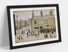 L.S. LOWRY, FISH AND CHIP SHOP - FRAMED WALL ARTWORK PICTURE POSTER PRINT