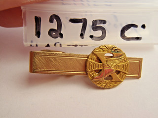 Vintage GOODYEAR Service Award Fermacravatta per scarpe da volo 1/20 12K GF