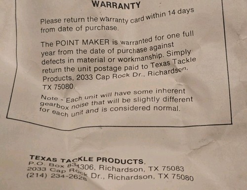 The Point Maker PM-I Vintage Fishing Hook Sharpener 🇺🇸 USA - Picture 9 of 9