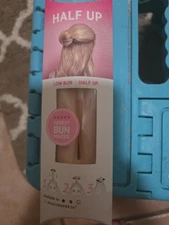 The Beachwaver Co Blonde Top Knot Half Up Low Hair Bun Maker NEW IN FACTORY PACK