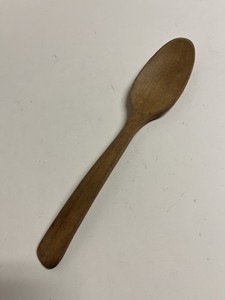 Vintage Handcrafted Olive Wood Cook’s Spoon. Heat Resistant, Rustic,  10” Long