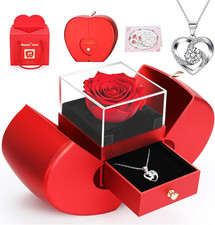 Preserved Rose Gifts - Eternal Flowers Rose Women Birthday Gifts for Her Wife Gi
