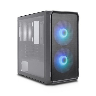 Silentware Air 10 Black mATX PC-Gehäuse Mesh-Front 2X 140mm A-RGB Lüfter ATX
