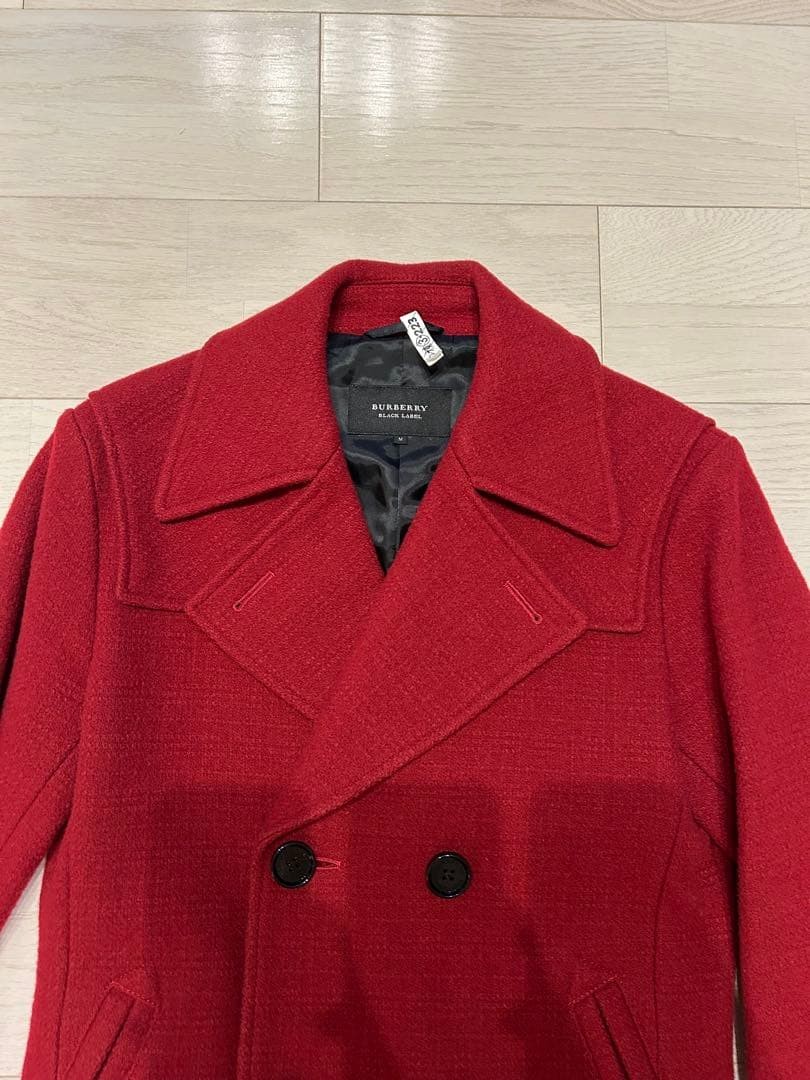 BURBERRY BLACK LABEL Peacoat Red Size M From Japan thumbnail 16