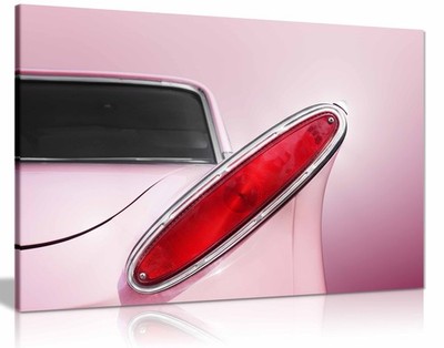 Oldtimer 1961 Comet Heckflosse gerahmtes Leinwandbild für Wohnwände Dekor