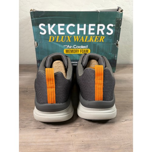 Zapatos informales para caminar Skechers D'Lux Walker grises de espuma viscoelástica para hombre talla 9,5 - Imagen 5 de 7