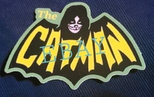 The Catman Kiss Peter Criss Drummer Logo Novelty 3 1/2 Inch Gloss  1 Sticker