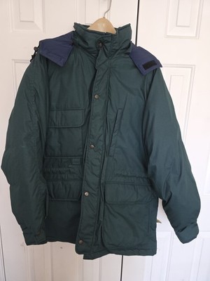Penfield Men's Insulated Jacket with Hood-Dark Green-Size XL-Zipper/Button Front