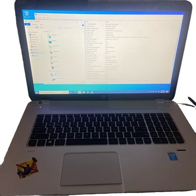 HP ENVY TS 17 NOTEBOOK - INTEL I5 4200M - 8GB RAM -Win 10 BAD BATTERY/AUDIO