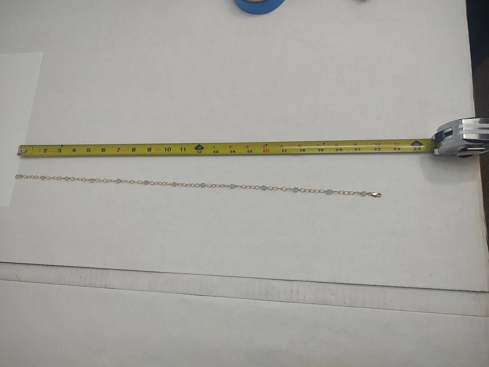 Collar aguamarina oro 14k Foto 4 de 4