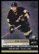 Ryan Shannon 2006-07 Upper Deck Rookie Game Dated Moments Card!!. rookie card picture