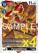 4X Digimon Card Game Pyramidimon EX10-033 Rare Sinister Order NM