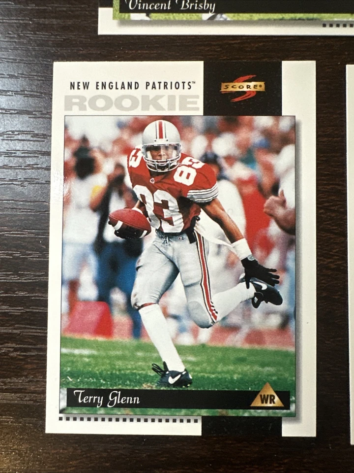 100 Sets - 1996 Score Patriots Team - 8 Card Sets - Glenn RC, Bledsoe …  NM/MT - Image 3 of 4