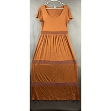 Cable & Gauge Cottage Stretchy Maxi Dress Women’s Large Short Sleeve Teacher