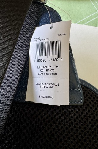 COACH Ethan Pack leather bag- deep blue - Picture 10 of 10