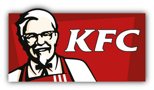 KFC Logo Fast Food Naklejka na zderzak- 3'', 5'', 6'' lub 8'' - Zdjęcie 1 z 1