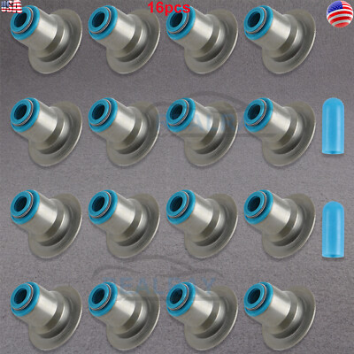 Topgearsltd Valve Stem Seal Kit For Chevy GEN III / IV 4.8 5.3 5.7 6.0 6.2 LS1 LS2 LQ9 – 16-Piece Viton Set