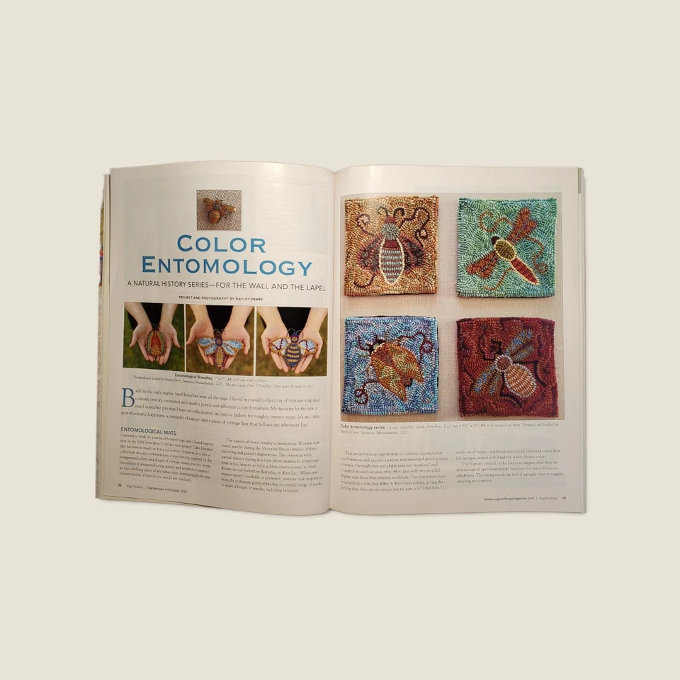 Tapete NOS Hooking Magazine setembro/outubro de 2021 (MSRP $11.95) - Imagem 3 de 4