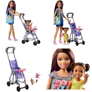 barbie skipper stroller playset