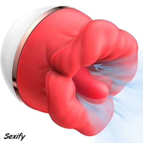 Sucking Vibrator Tongue Massager Clit Nipple G Spot Licking Stimulator Sex Toy - Picture 13 of 17