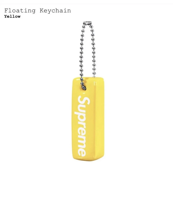 Porte clés flottant Supreme jaune   neuf avec étiquettes