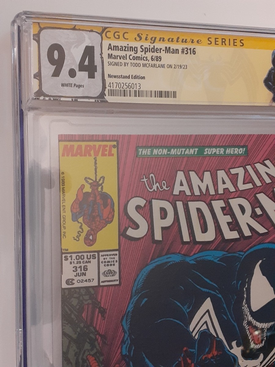 Amazing Spider-Man #316 ~ CGC 9.4 SS Signed McFarlane 1989