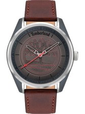 Timberland Brookmere Men’s Grey Dial, Brown Leather Strap Watch – TDWJA2000451