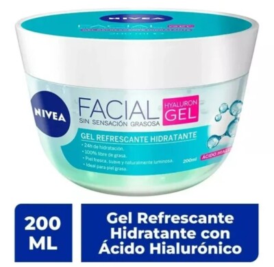 Hyaluron Gel  --Nivea Cuidado Facial con  Acido Hialuronico- Gel Facial / 200 ML