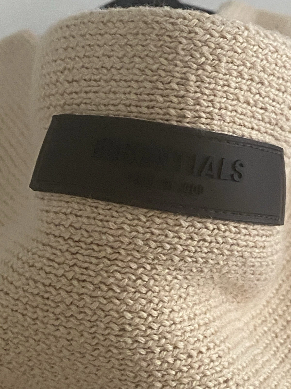 Felpa con cappuccio Fear of God Sand Knit nuova con etichette taglia 12 vestibilità oversize S M adulti vedi misura