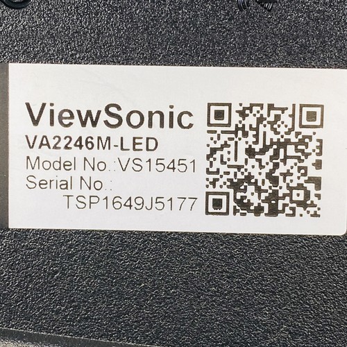 ViewSonic VA2246M-LED 22" Widescreen LED Monitor 1920 x 1080 (w/ stand and Plug) - Picture 15 of 17