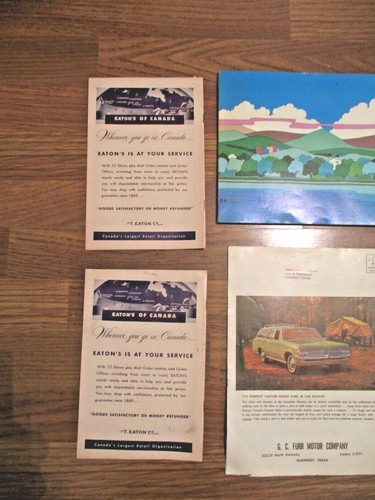 Vintage~CANADA Travel Brochures~Maps~Booklets~2 Theatre Programs~1950's - Picture 7 of 12