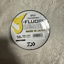 DPLS DAIWA J-FLUORDO LEADER ~ 50lb 500yd/457m (0.027” / 0.685mm) Clear BRAND NEW
