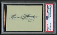 Warner Baxter signed autograph auto 2.5x3 cut The Cisco Kid PSA Slabbed