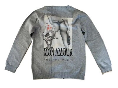 Philipp Plein - Weste / Cardigan - Grau - Größe S - Wolle Und Baumwolle - TBE