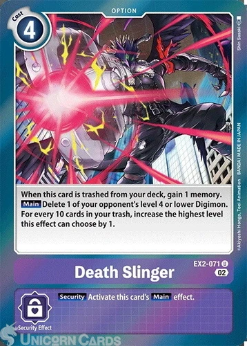 EX2-071 Death Slinger :: Uncommon :: ST-14: Advanced Deck Beelzemon :: Digimon C