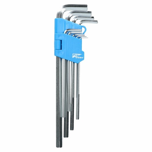 Extra lange metrische MM Inbus-Sechskantschlüssel 1,5 mm - 10 mm 9-teiliges hart tragendes Set - Bild 2 von 3